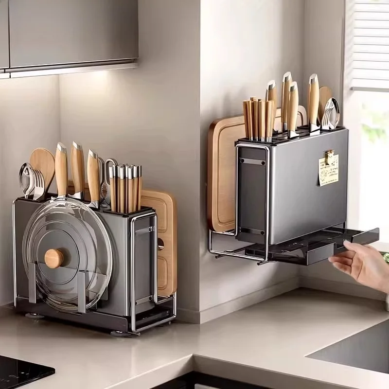 Multifunctional Kitchen Knife Ra Chopsti Holder Cutting Board Storage elf Wall Mounted Carbon Steel Organizer
Multifunctional Kitchen Knife Ra Chopsti Holder Cutting Board Storage elf Wall Mounted Carbon Steel Organizer