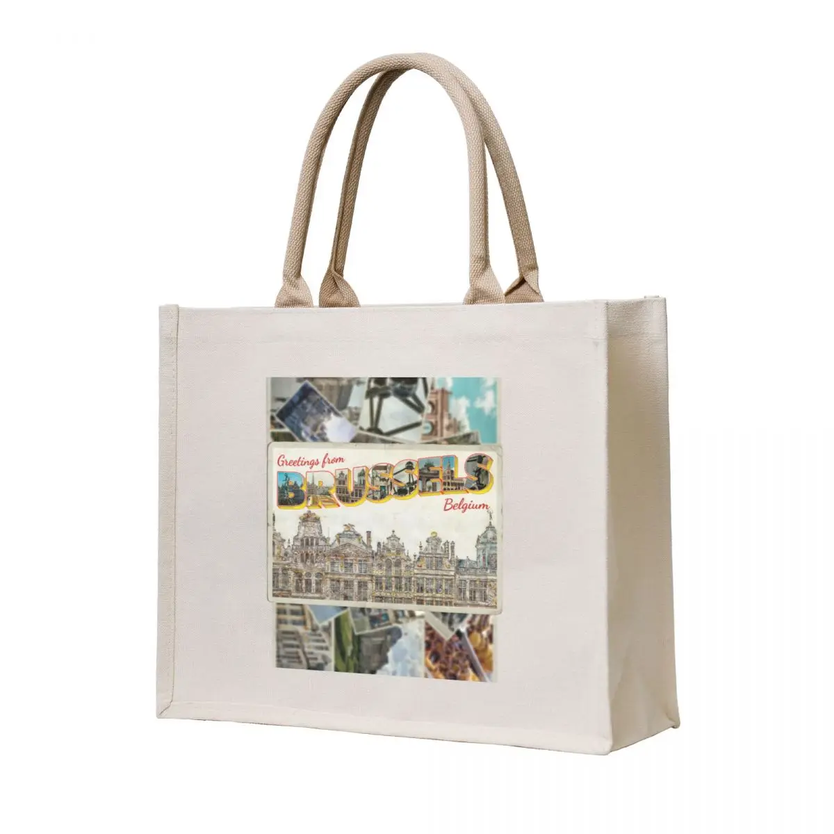 Greetings from Brussels in Belgium Vintage style retro souvenir Tote Bag reusable shopping bag the tote bag Canvas shoulder
Greetings from Brussels in Belgium Vintage style retro souvenir Tote Bag reusable shopping bag the tote bag Canvas shoulder