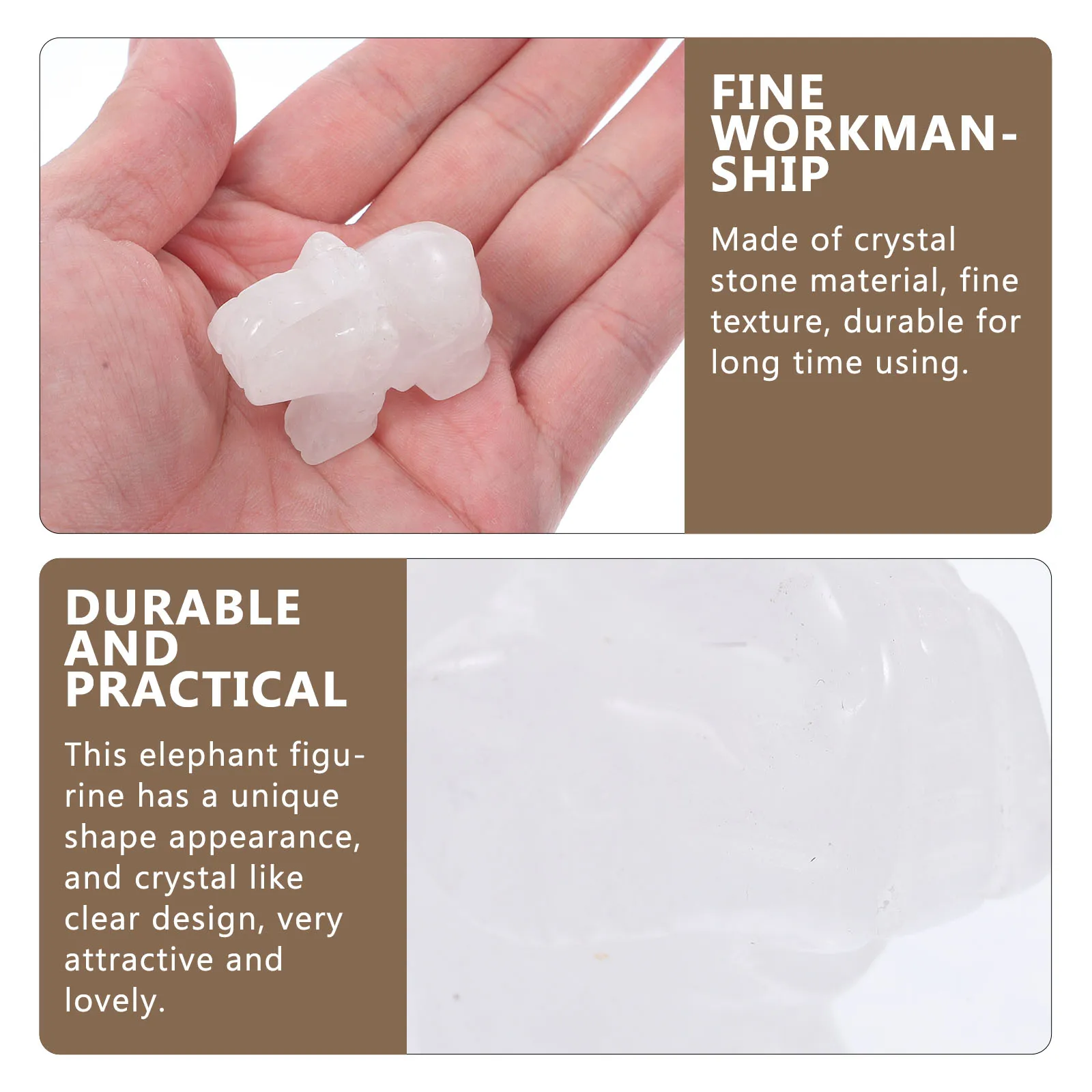 Crystal Elephant Decorative Sculpture Clear Elegant Ornament Compact Design Desktop Home Office Living Room Art
Crystal Elephant Decorative Sculpture Clear Elegant Ornament Compact Design Desktop Home Office Living Room Art