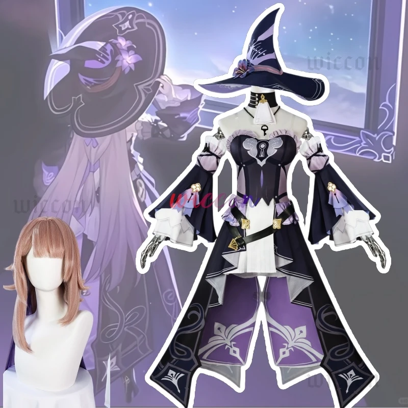 Game Honkai Star Rail #83 Herta Cosplay Costume Wig Dress Hat Necklace Herta SpaceStation Halloween Party Women Accessories
Game Honkai Star Rail #83 Herta Cosplay Costume Wig Dress Hat Necklace Herta SpaceStation Halloween Party Women Accessories