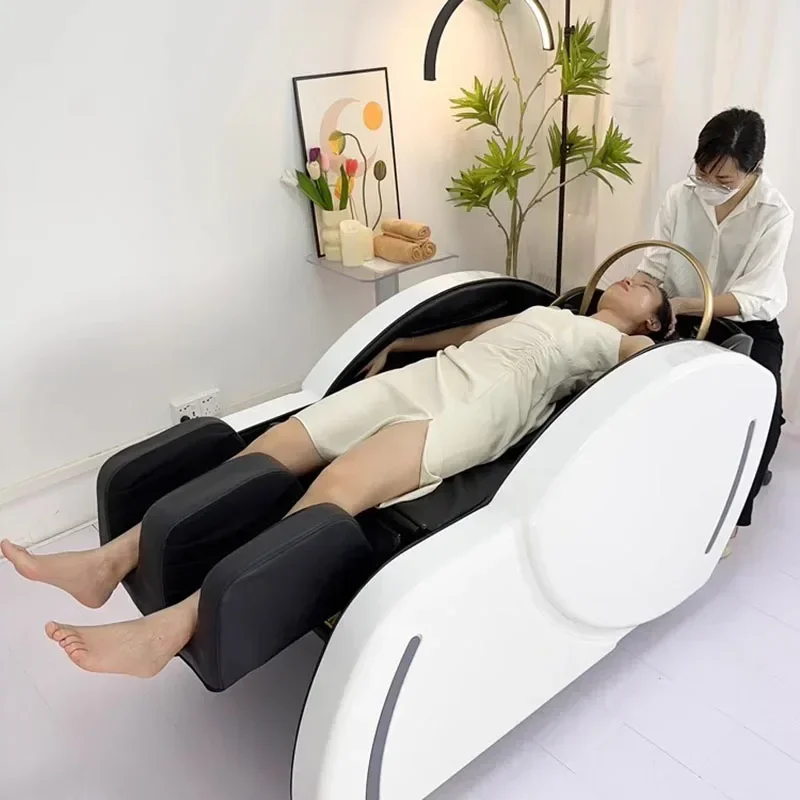 Spa Massage Shampoo Bed Reclining Salon Chair Chairs Recliner Hair Wash Hairdressing Basin cama abatible Professional Nail
Spa Massage Shampoo Bed Reclining Salon Chair Chairs Recliner Hair Wash Hairdressing Basin cama abatible Professional Nail