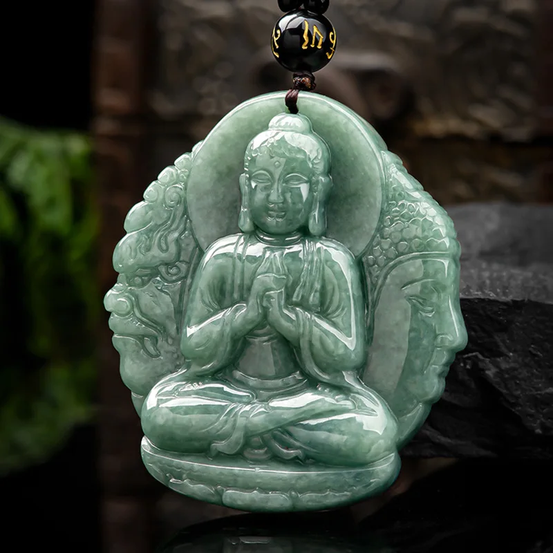 Natural Jade Green Buddha Hand-carved Pendant, Men And Women Vintage Jade Necklace Fashion Accessories Holiday Gifts
Natural Jade Green Buddha Hand-carved Pendant, Men And Women Vintage Jade Necklace Fashion Accessories Holiday Gifts