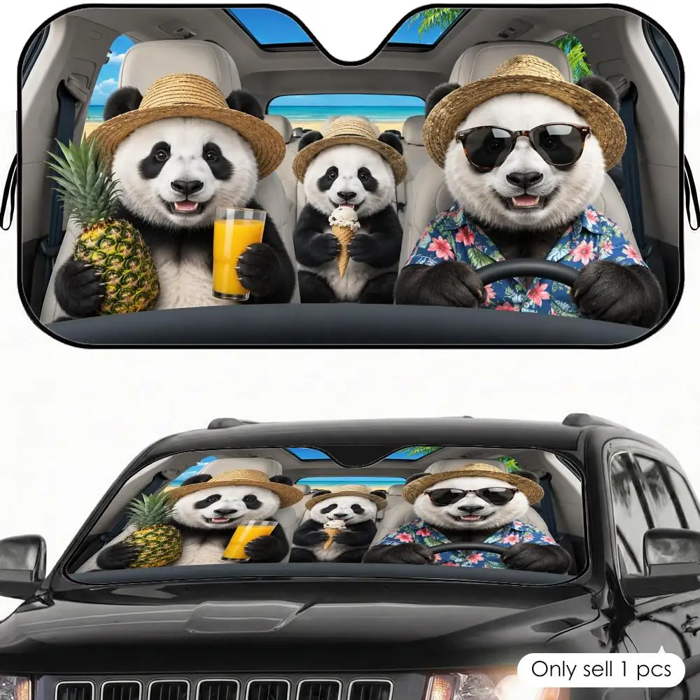 Panda Driving Car Sun Visor Foldable Front Windshield Car Sunshade Reusable Aluminum Foil UV Heat Insulation Cover
Panda Driving Car Sun Visor Foldable Front Windshield Car Sunshade Reusable Aluminum Foil UV Heat Insulation Cover