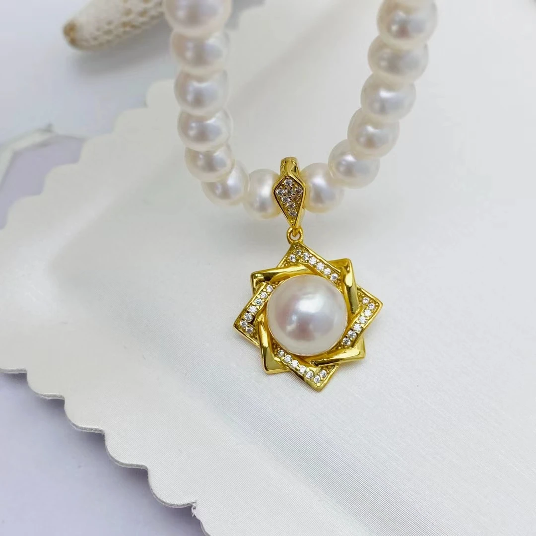 Подвеска из стерлингового серебра 925 пробы, базовые крепления, фурнитура, детали, аксессуары для жемчуга 8-9 мм, бусины, 5 шт./лот
Подвеска из стерлингового серебра 925 пробы, базовые крепления, фурнитура, детали, аксессуары для жемчуга 8-9 мм, бусины, 5 шт./лот