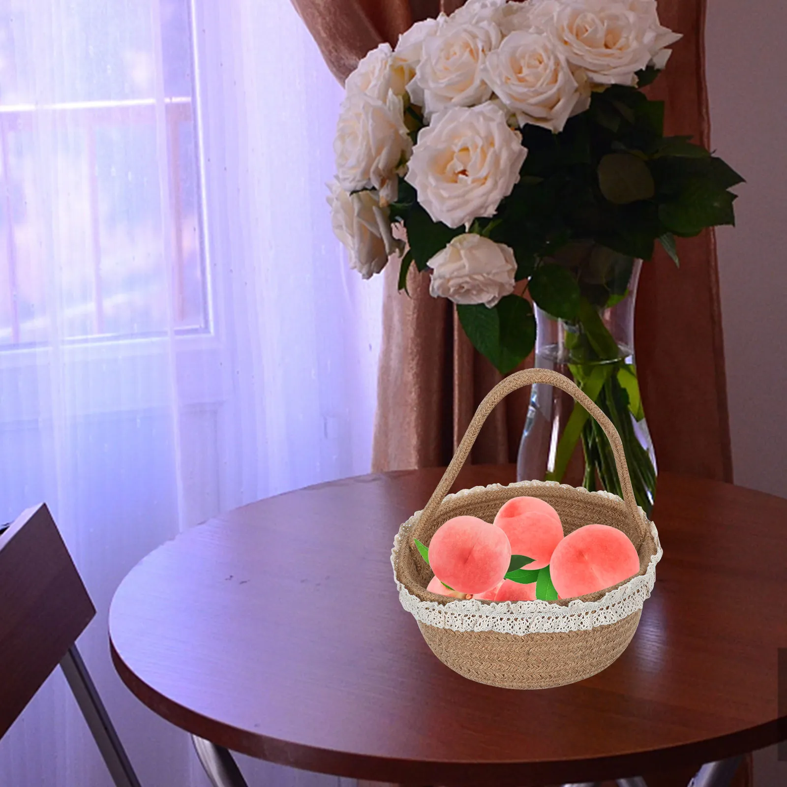 Cotton Rope Weaving Basket Basket Home Decor Baskets Laundry Hamper Lid Bin Weaving Woven Practical Storage Box
Cotton Rope Weaving Basket Basket Home Decor Baskets Laundry Hamper Lid Bin Weaving Woven Practical Storage Box