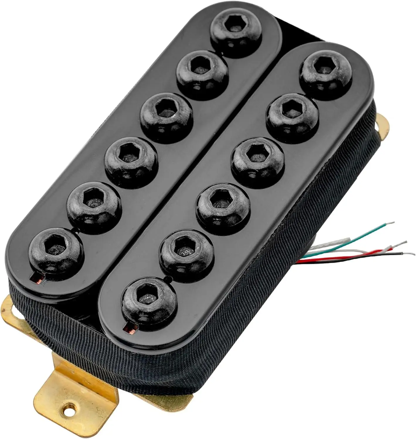 Guitar pickup Ceramic Humbucker Pickup Bridge Pickup 16.8K for Electric Guitar, Black
Guitar pickup Ceramic Humbucker Pickup Bridge Pickup 16.8K for Electric Guitar, Black