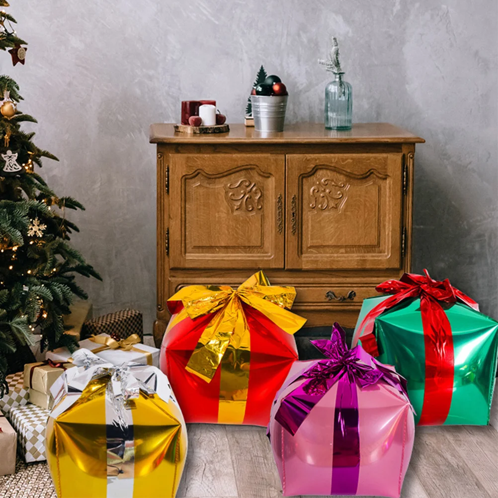 6Pcs Colored Foil Balloons Square Present Box Birthday Christmas Party Decoration Gift Ornament Present Box Balloon
6Pcs Colored Foil Balloons Square Present Box Birthday Christmas Party Decoration Gift Ornament Present Box Balloon