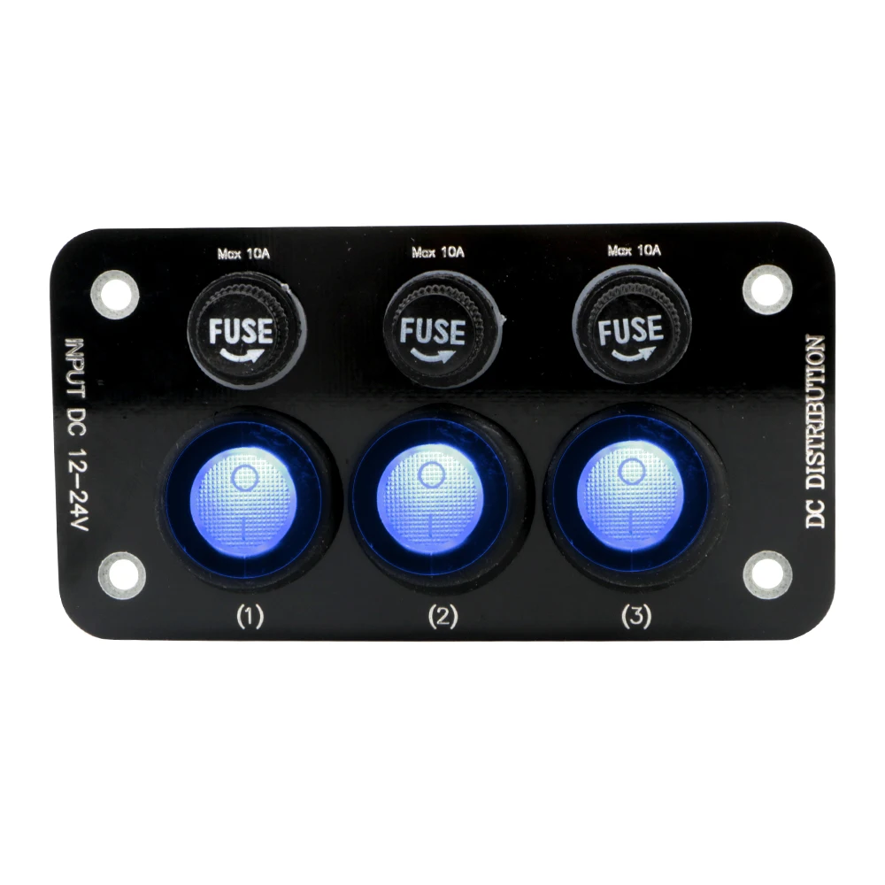 Porous Toggle Switch Car Switch Panel 3 Combination for Car Marine Truck Replaceable Fuse Holder Auto Parts
Porous Toggle Switch Car Switch Panel 3 Combination for Car Marine Truck Replaceable Fuse Holder Auto Parts