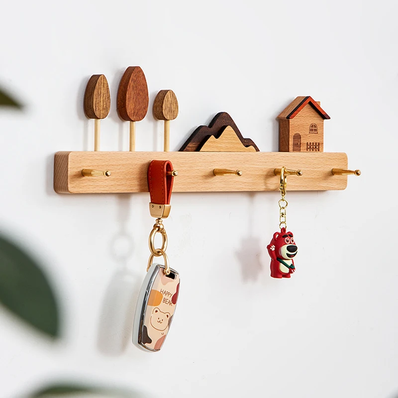 Soild Wood Key Hook Rustic Wooden Coat and Hat Hooks Wooden Wall Brass Hooks Wall Décor for Entryway
Soild Wood Key Hook Rustic Wooden Coat and Hat Hooks Wooden Wall Brass Hooks Wall Décor for Entryway