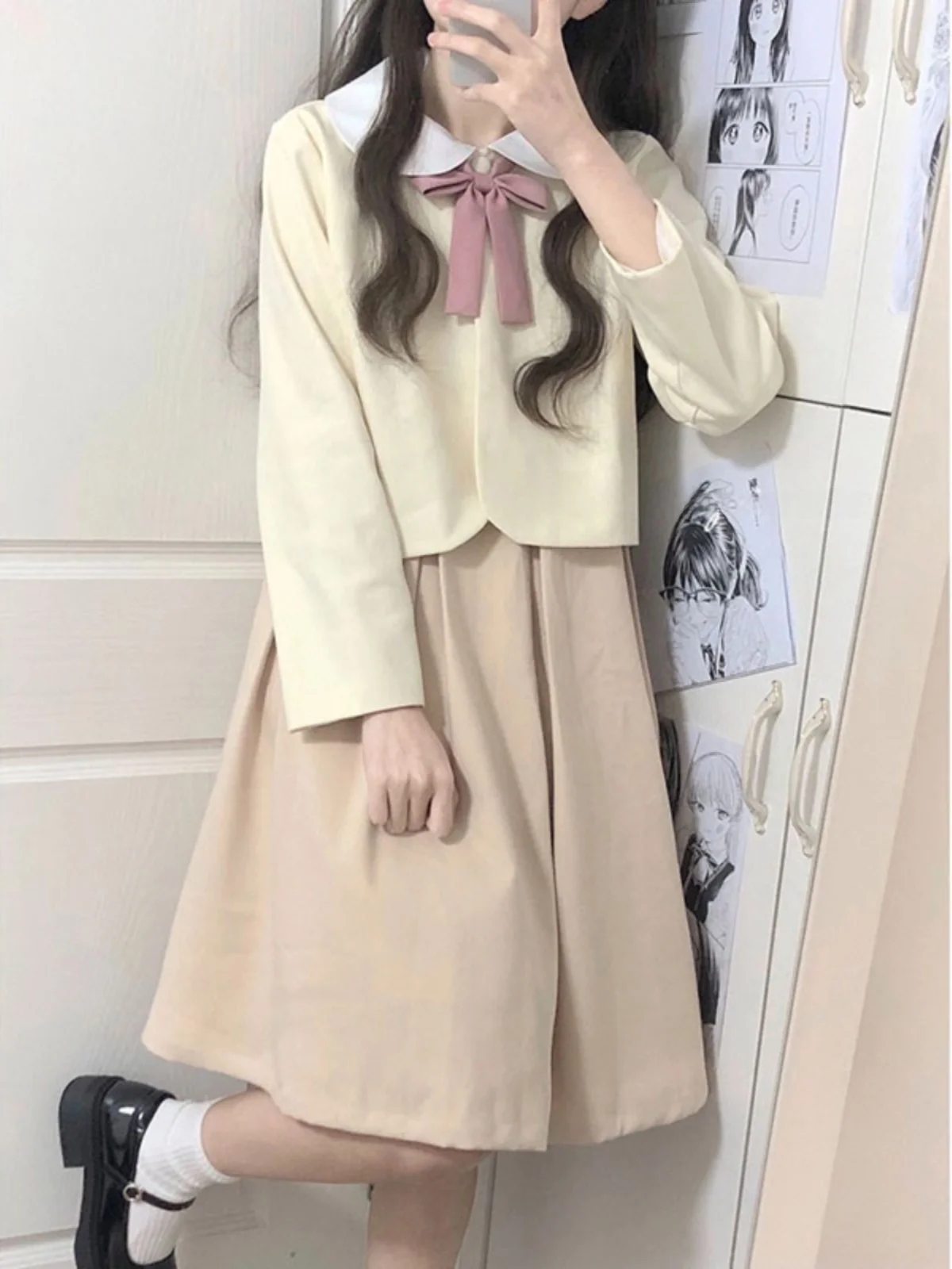 Sweet Style Doll Collar Jacket Vest Skirt Set Autumn New Arrival for Young Women Polyester Fabric Fashionable School Un...
Sweet Style Doll Collar Jacket Vest Skirt Set Autumn New Arrival for Young Women Polyester Fabric Fashionable School Un...