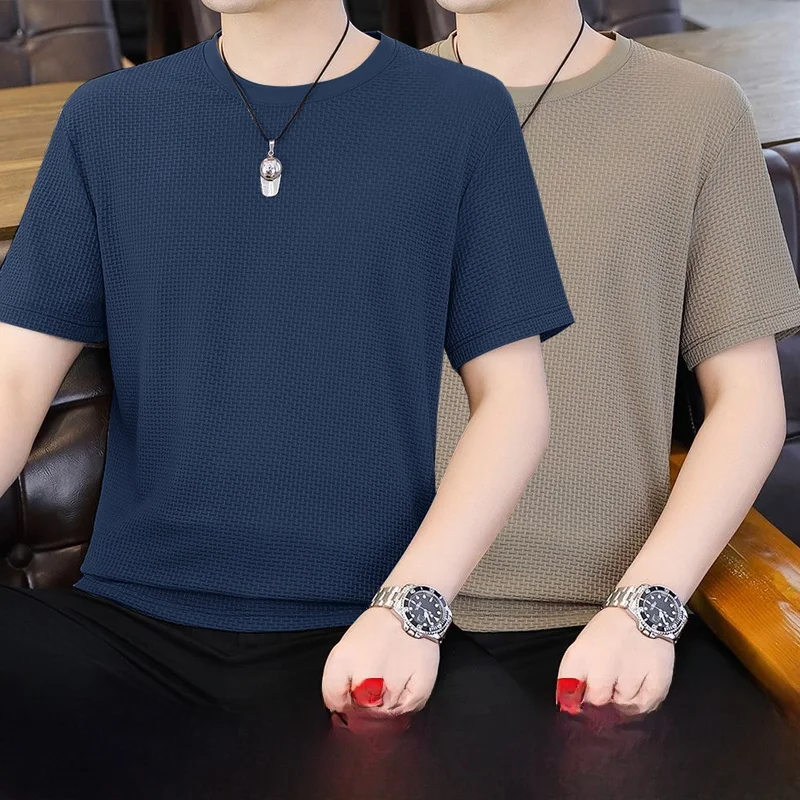 Мужская летняя одежда из чистого хлопка и бамбука, футболка из ледяного шелка, новинка 2025 года, большие размеры, повседневный стиль...
Мужская летняя одежда из чистого хлопка и бамбука, футболка из ледяного шелка, новинка 2025 года, большие размеры, повседневный стиль...