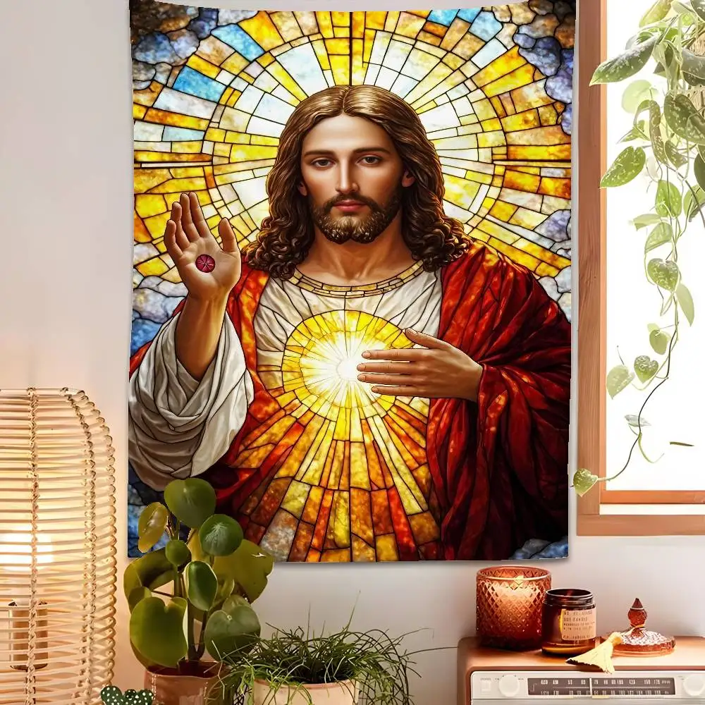 Christian Jesus Christianity Tapestry Bedroom Living Bar Garden Outdoor Microfiber Festival Decoration Background Art Banner
Christian Jesus Christianity Tapestry Bedroom Living Bar Garden Outdoor Microfiber Festival Decoration Background Art Banner