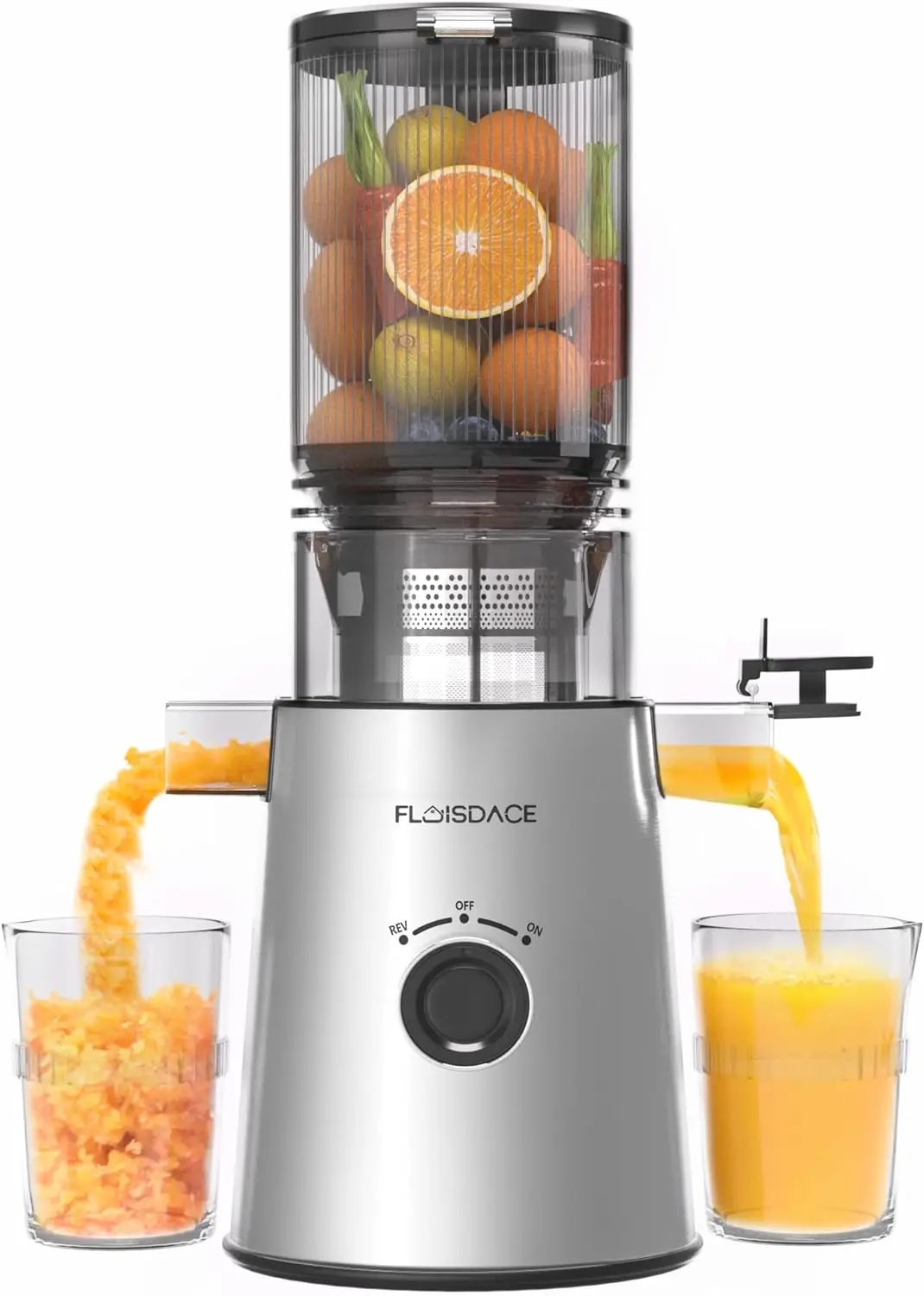 Cold Press Juicer, Slow Masticating Juicer Machines with 5" Feeding Chute Fit Whole Fruits&Vegetables, 1.5L Capacity.
Cold Press Juicer, Slow Masticating Juicer Machines with 5" Feeding Chute Fit Whole Fruits&Vegetables, 1.5L Capacity.