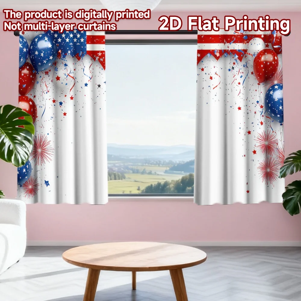 2D flat printing 2pcs Drapes Fourth of July Celebration Digital Printed Polyester Drapes Birthday Party Perfect for Holiday
2D flat printing 2pcs Drapes Fourth of July Celebration Digital Printed Polyester Drapes Birthday Party Perfect for Holiday