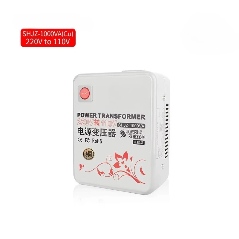 1000W Step up Transformer 220V to 110V 200 to 100VA 1KW Power Single Phase 50/60Hz
1000W Step up Transformer 220V to 110V 200 to 100VA 1KW Power Single Phase 50/60Hz