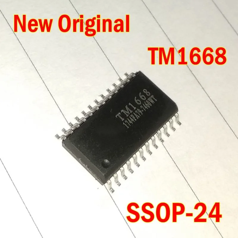 5Pcs to 100Pcs New Original Tm1668 Ssop-24 Led Drive Control Dedicated Circuit
5Pcs to 100Pcs New Original Tm1668 Ssop-24 Led Drive Control Dedicated Circuit