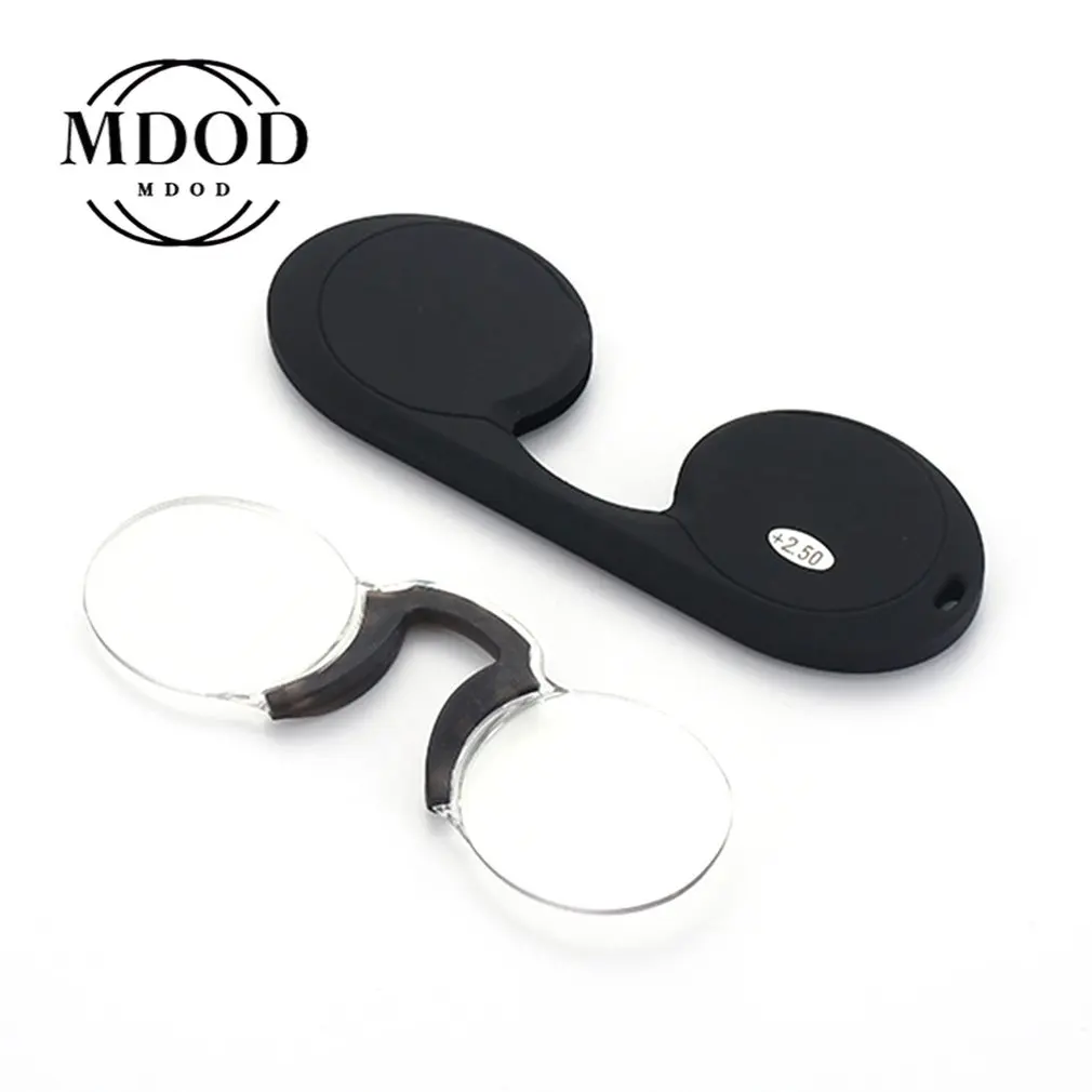 New Portable Comfortable Soft Silicone Clip Nose Presbyopic Glasses Key Chain Men's and Women's Reading Glasses +1.0 To +3.0
New Portable Comfortable Soft Silicone Clip Nose Presbyopic Glasses Key Chain Men's and Women's Reading Glasses +1.0 To +3.0