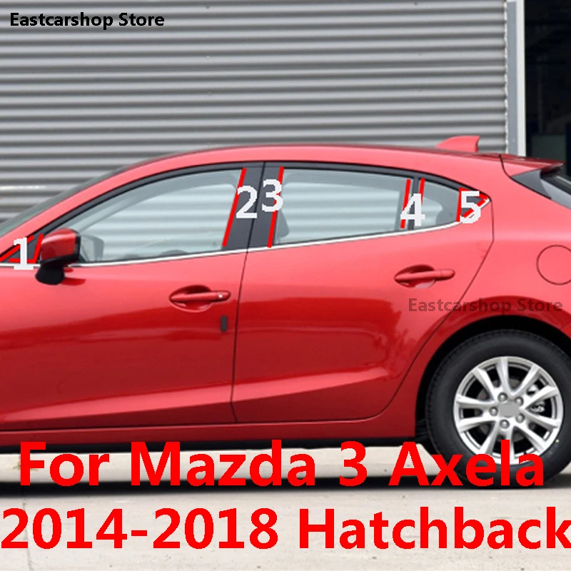 For Mazda 3 Axela Sedan Hatchback 2014-2018 Car Middle Column PC Window Trims Decoration B C Pillar Strip Accessories
For Mazda 3 Axela Sedan Hatchback 2014-2018 Car Middle Column PC Window Trims Decoration B C Pillar Strip Accessories