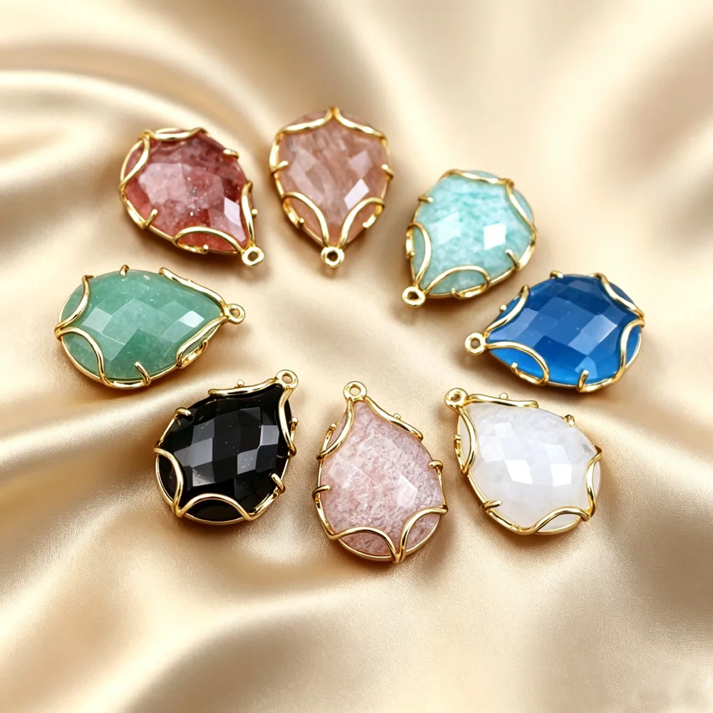 6pcs DIY Jewelry Accessories Teardrop Shape Black Green Stone Amazonite Stones Drops Pendant Charms
6pcs DIY Jewelry Accessories Teardrop Shape Black Green Stone Amazonite Stones Drops Pendant Charms