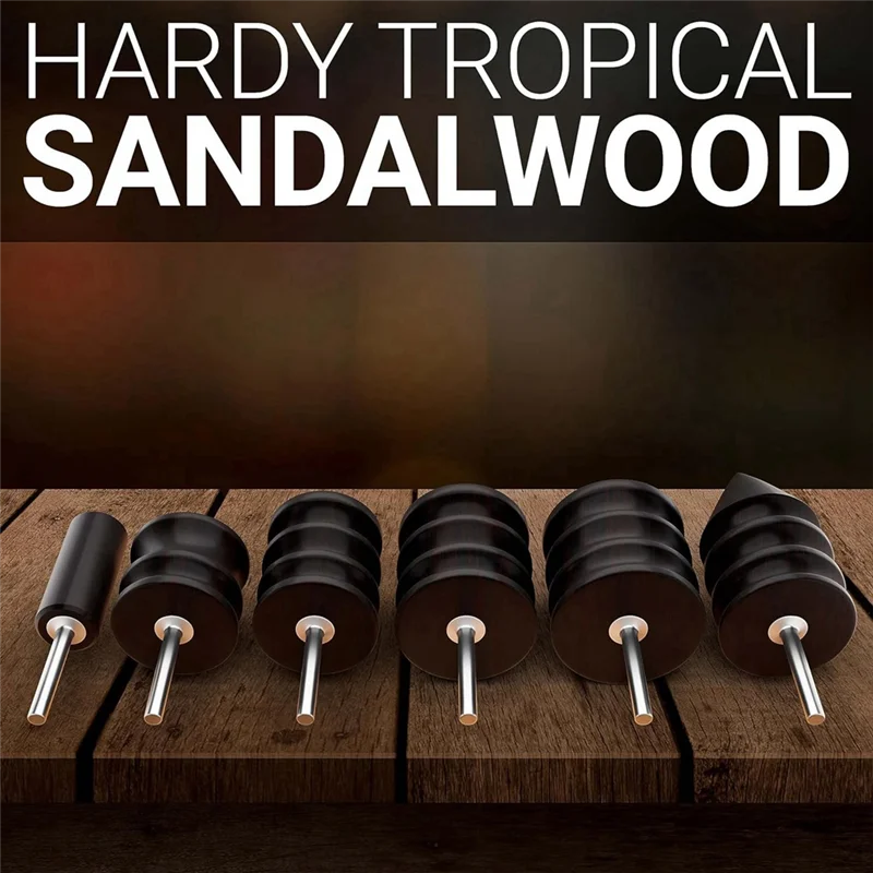 A96I-Leather Burnisher Bits For Rotary Tools Set - 6 Piece Set Of Solid Tropical Sandalwood Burnishing Tools Kit Smooth Leather
A96I-Leather Burnisher Bits For Rotary Tools Set - 6 Piece Set Of Solid Tropical Sandalwood Burnishing Tools Kit Smooth Leather
