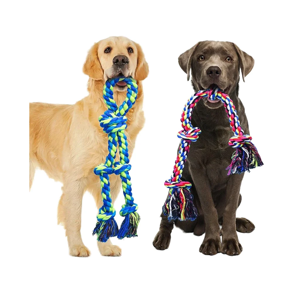 New Trending 4-Pack DIY Dog Chew Toys Durable Strong Cotton Rope for Aggressive Chewers Various Tough Chew Toys
New Trending 4-Pack DIY Dog Chew Toys Durable Strong Cotton Rope for Aggressive Chewers Various Tough Chew Toys