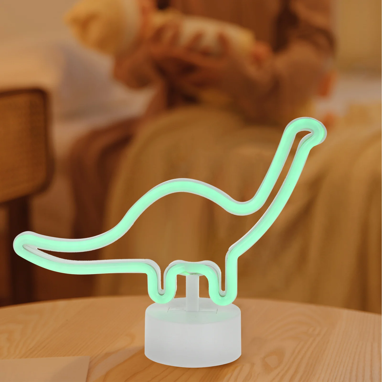 Dinosaur Shape LED Neon Night Lamp Green Neon Light Creative Desktop Night Light Stylish Bedside Party Decoration
Dinosaur Shape LED Neon Night Lamp Green Neon Light Creative Desktop Night Light Stylish Bedside Party Decoration