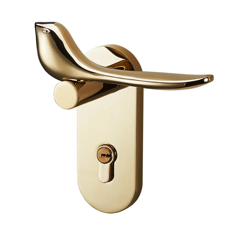 Modern universal brass silent indoor simple door lock Nordic simple brass bird wooden door lock
Modern universal brass silent indoor simple door lock Nordic simple brass bird wooden door lock