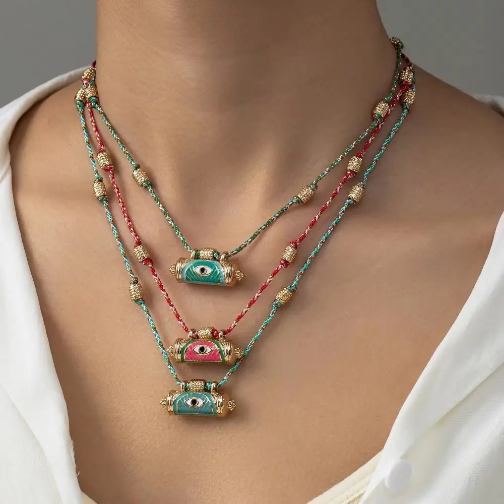 Retro Devil's Eye Devil's Eye Necklace Women Weave Beads Metal Chain Necklace Tassel Vintage Punk Gothic Necklace Ladies
Retro Devil's Eye Devil's Eye Necklace Women Weave Beads Metal Chain Necklace Tassel Vintage Punk Gothic Necklace Ladies