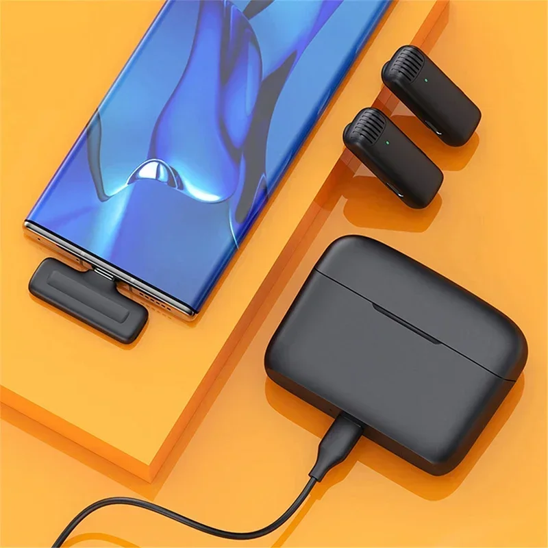 J13 Wireless Lavalier Microphone with Charger Case Portable Audio Video Receiver Mini Mic For iPhone Android Tablet Gaming Live
J13 Wireless Lavalier Microphone with Charger Case Portable Audio Video Receiver Mini Mic For iPhone Android Tablet Gaming Live