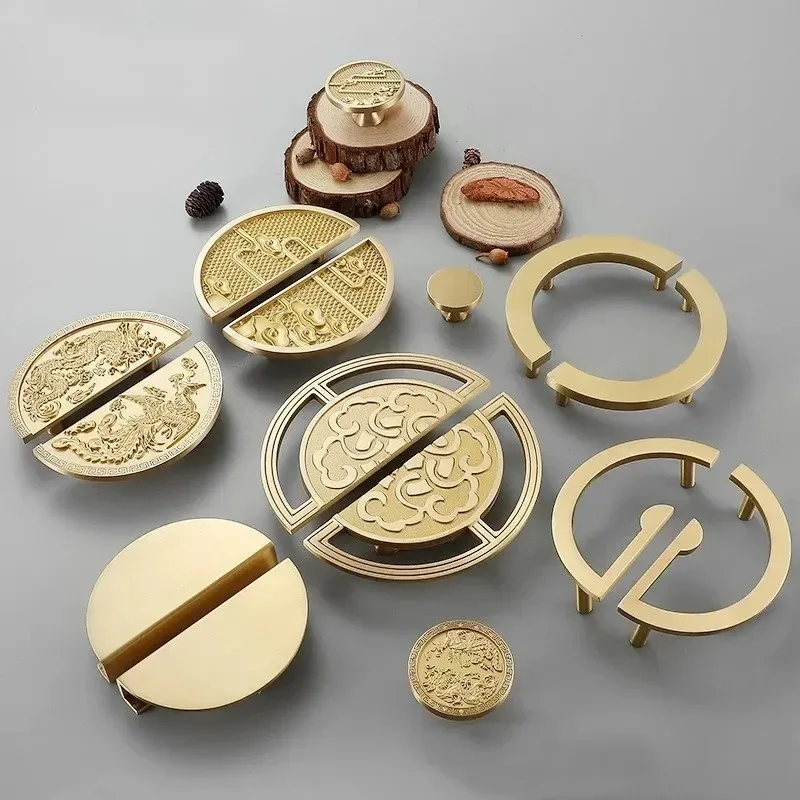 New Chinese Brass Handle Pair Handle Furniture Hardware Cabinet Pulls Drawer Knobs Kitchen Accessories Bedroom Wardrobe Handle
New Chinese Brass Handle Pair Handle Furniture Hardware Cabinet Pulls Drawer Knobs Kitchen Accessories Bedroom Wardrobe Handle
