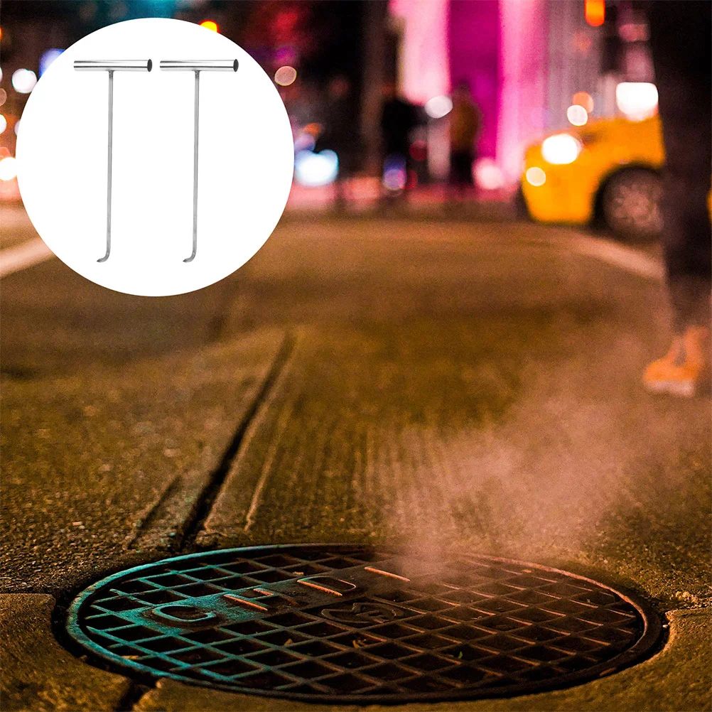 2 Pcs Sliding Door T-hook Man Key Fobs Manhole Stainless Steel Drywall Cover Lifting Tool
2 Pcs Sliding Door T-hook Man Key Fobs Manhole Stainless Steel Drywall Cover Lifting Tool
