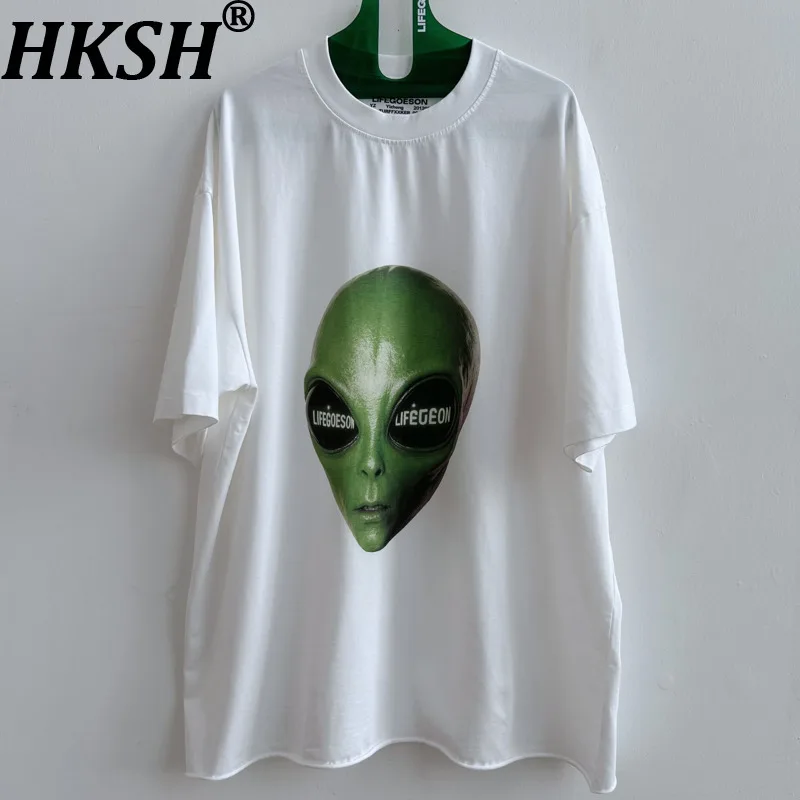 HKSH Spring Summer New Man's Tide Punk Short Sleeve T-shirts 3D Alien Print Cotton Chic Ins Tees High Street Techwear Top HK7558
HKSH Spring Summer New Man's Tide Punk Short Sleeve T-shirts 3D Alien Print Cotton Chic Ins Tees High Street Techwear Top HK7558