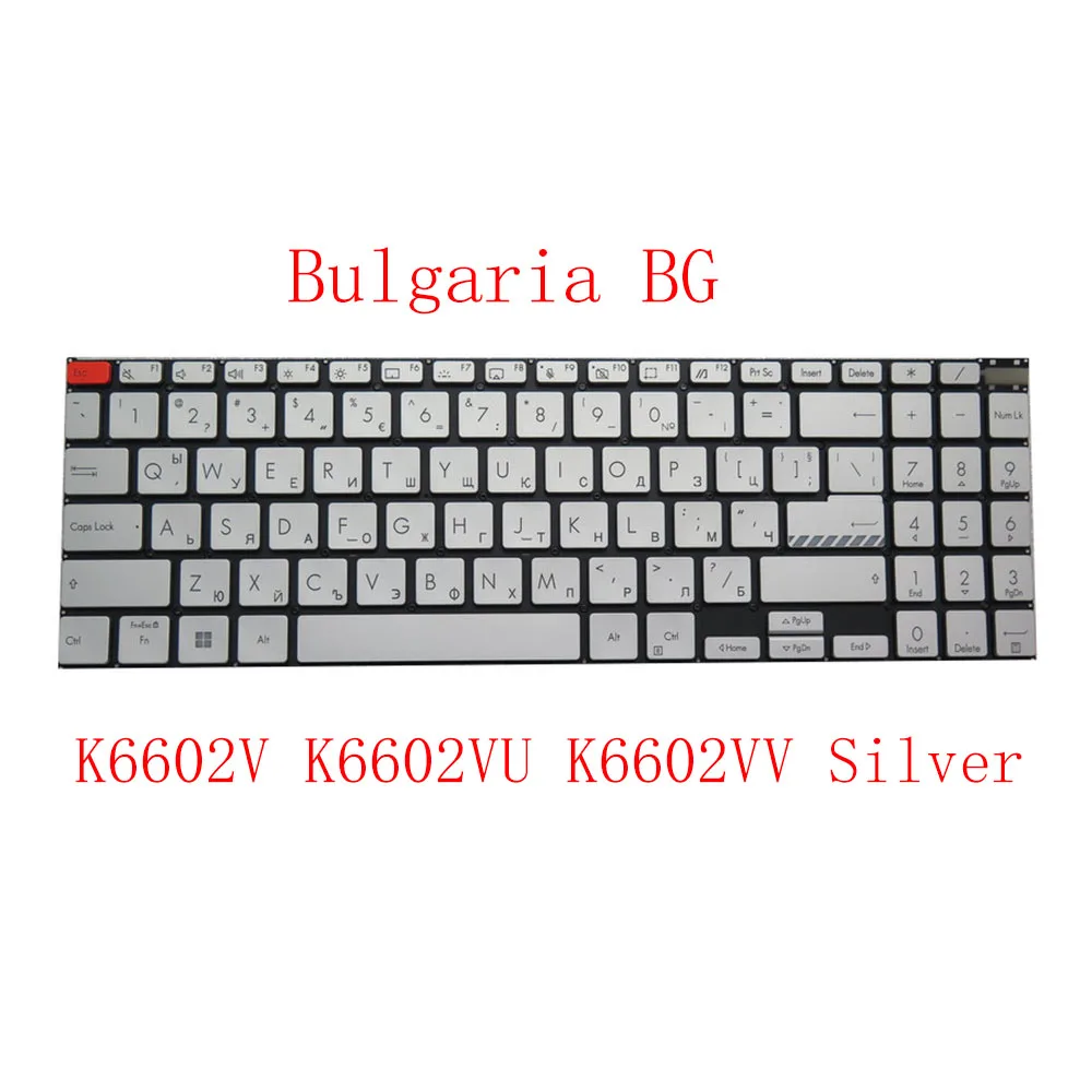 Клавиатура для ноутбука ASUS Vivobook Pro 16, OLED K6602V K6602VU K6602VV, США, России, черная, США, BG, серебристая, без рамки с подсветкой
Клавиатура для ноутбука ASUS Vivobook Pro 16, OLED K6602V K6602VU K6602VV, США, России, черная, США, BG, серебристая, без рамки с подсветкой