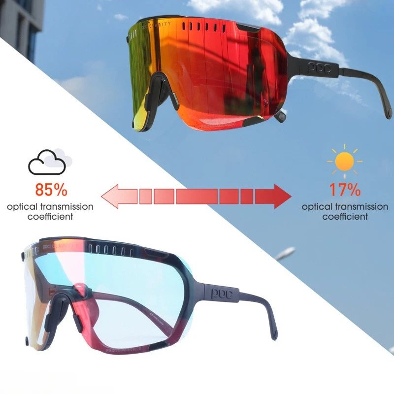 POC New Cycling Outdoor Athletic Glasses .Intelligent photo-sensitive color-changing anti-wind and anti-sand protective goggles
POC New Cycling Outdoor Athletic Glasses .Intelligent photo-sensitive color-changing anti-wind and anti-sand protective goggles
