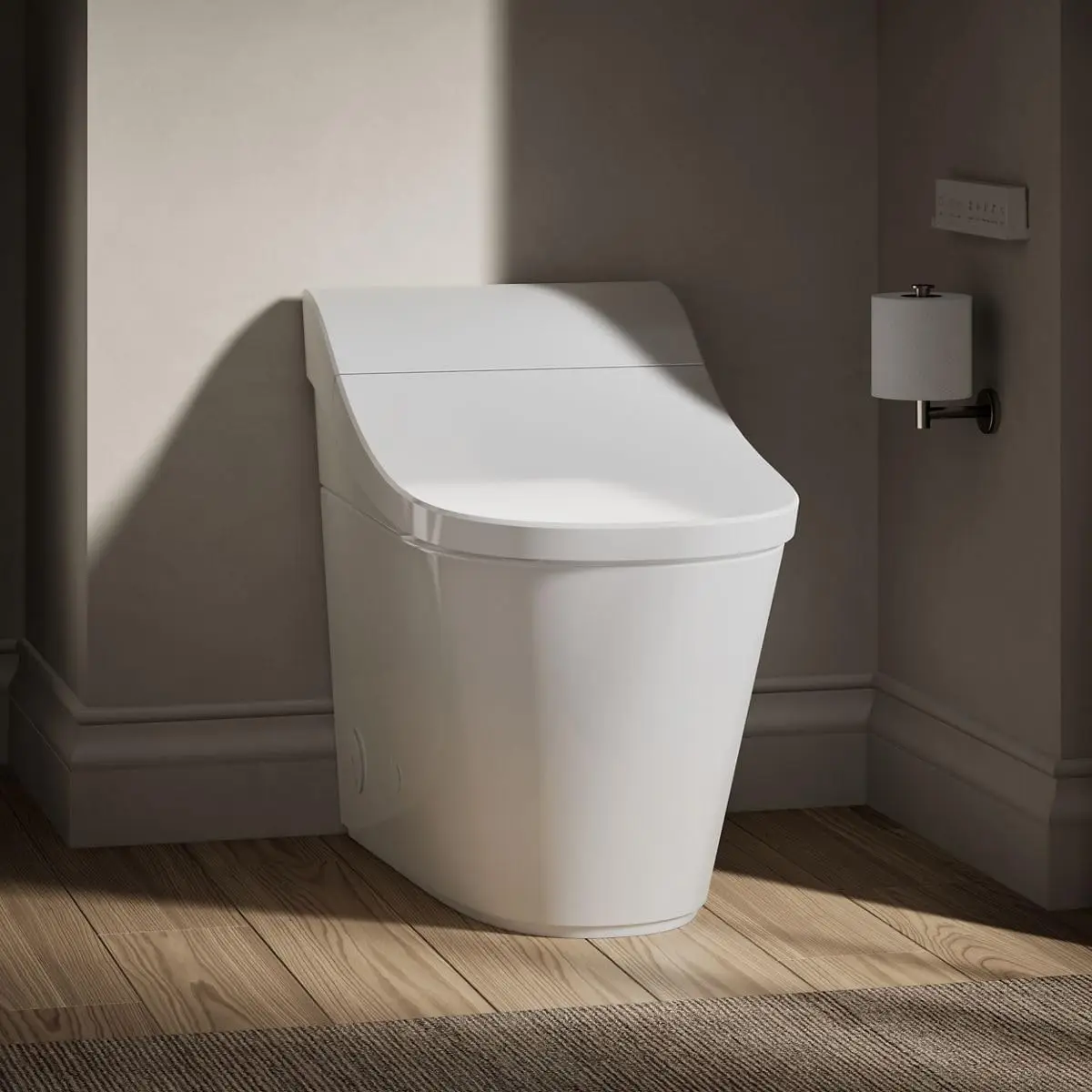 KOHLER K-29777-PA-0 Smart Toilet with Built In Bidet One-piece Elongated Dual-flush White Integrated Personal Cleansing
KOHLER K-29777-PA-0 Smart Toilet with Built In Bidet One-piece Elongated Dual-flush White Integrated Personal Cleansing