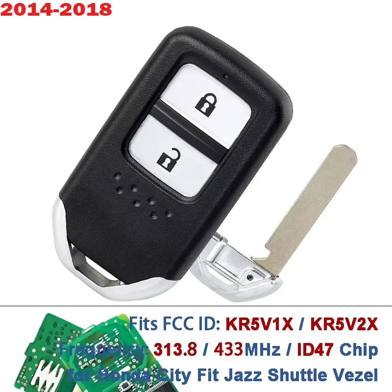 KR5V1X KR5V2X 72147-T5A-G01 313.8/433.92MHz ID47 Remote Car Key for Honda City/F-it/J-azz and S-huttle (2014–2018 ) Car Supplies
KR5V1X KR5V2X 72147-T5A-G01 313.8/433.92MHz ID47 Remote Car Key for Honda City/F-it/J-azz and S-huttle (2014–2018 ) Car Supplies