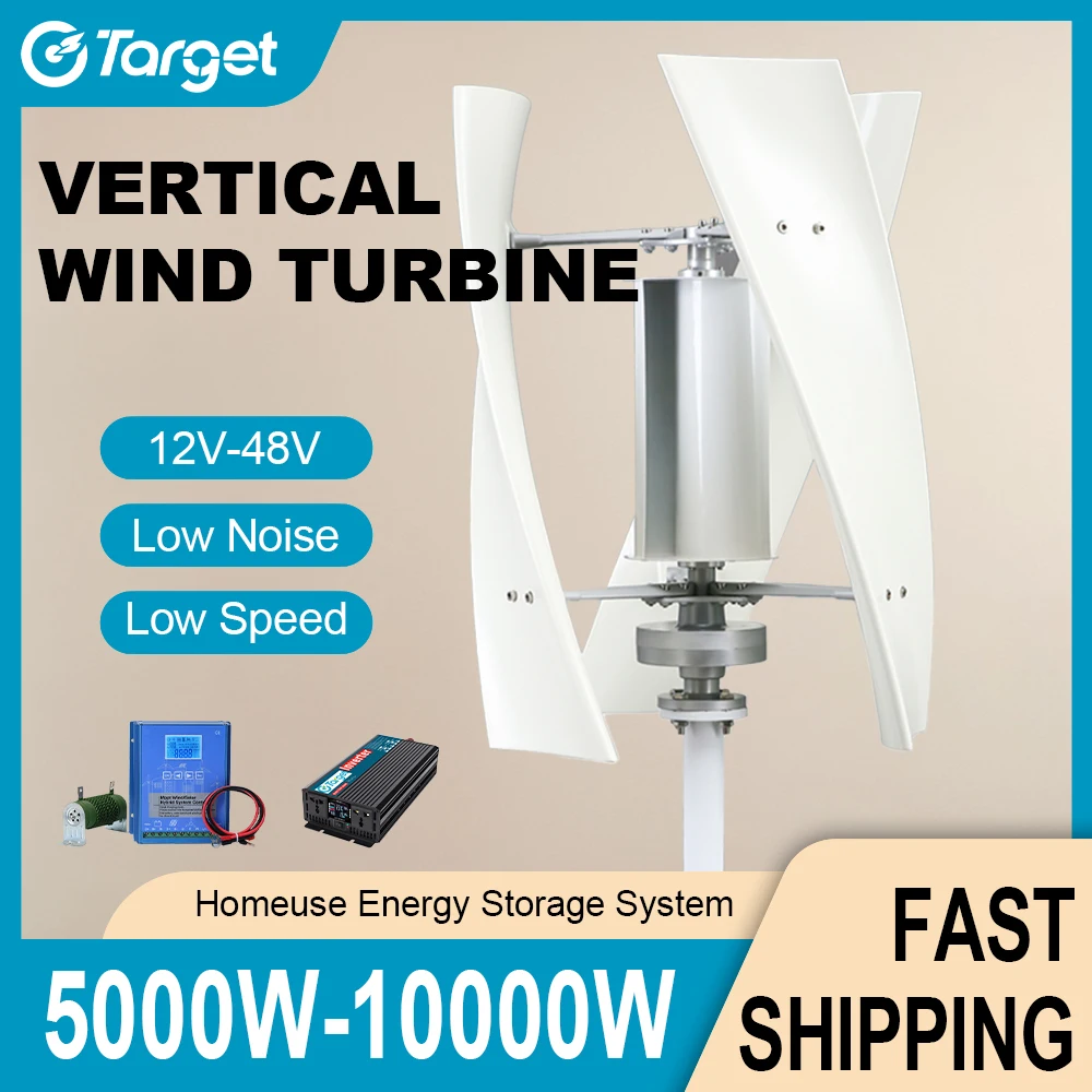 10000W 12v 24V48V Wind Turbine Generator Permanent Magnet Motor Complementary Street Light Solar Available Small with Controller
10000W 12v 24V48V Wind Turbine Generator Permanent Magnet Motor Complementary Street Light Solar Available Small with Controller