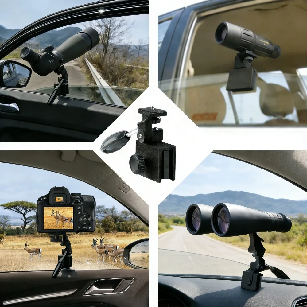Универсальный автомобильный адаптер для крепления на окно для камер, телескопов, зрительных прицелов, монокуляров, ночного видения и тепловизора
Универсальный автомобильный адаптер для крепления на окно для камер, телескопов, зрительных прицелов, монокуляров, ночного видения и тепловизора