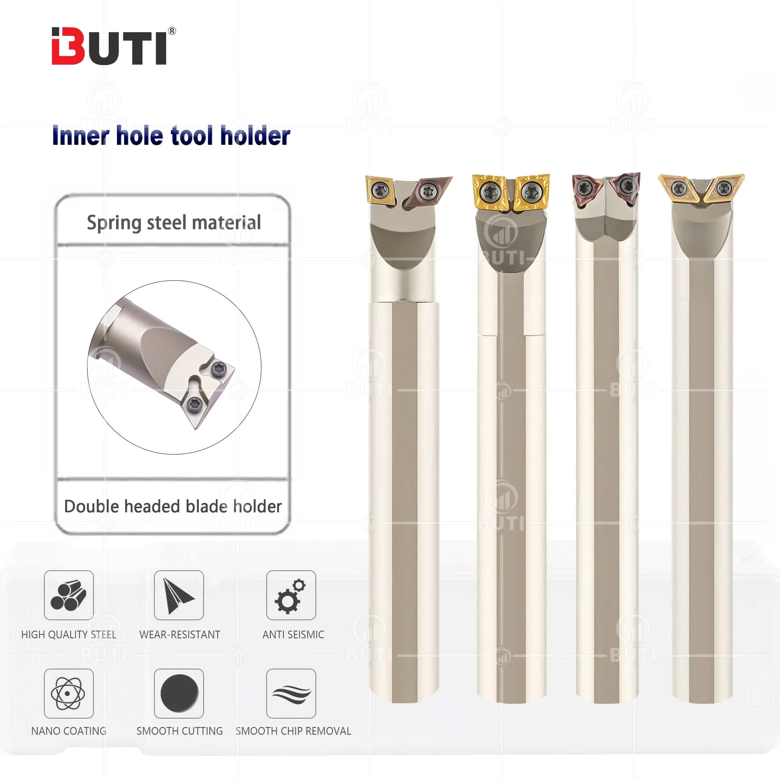 CNC Tools Holder S16Q-SCLCR06/S25R-SCLCR09/12-R-L-H Double Headed Rhombus Cutter Bar Shape Spring Steel Boring Inner Hole Tools
CNC Tools Holder S16Q-SCLCR06/S25R-SCLCR09/12-R-L-H Double Headed Rhombus Cutter Bar Shape Spring Steel Boring Inner Hole Tools