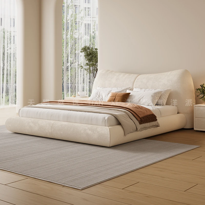 Modern Double Bed Cheap Comfortable White Cream Cute Relaxing Modern Design Girls Bed Long Cama Solteiro Postmodern Furniture
Modern Double Bed Cheap Comfortable White Cream Cute Relaxing Modern Design Girls Bed Long Cama Solteiro Postmodern Furniture