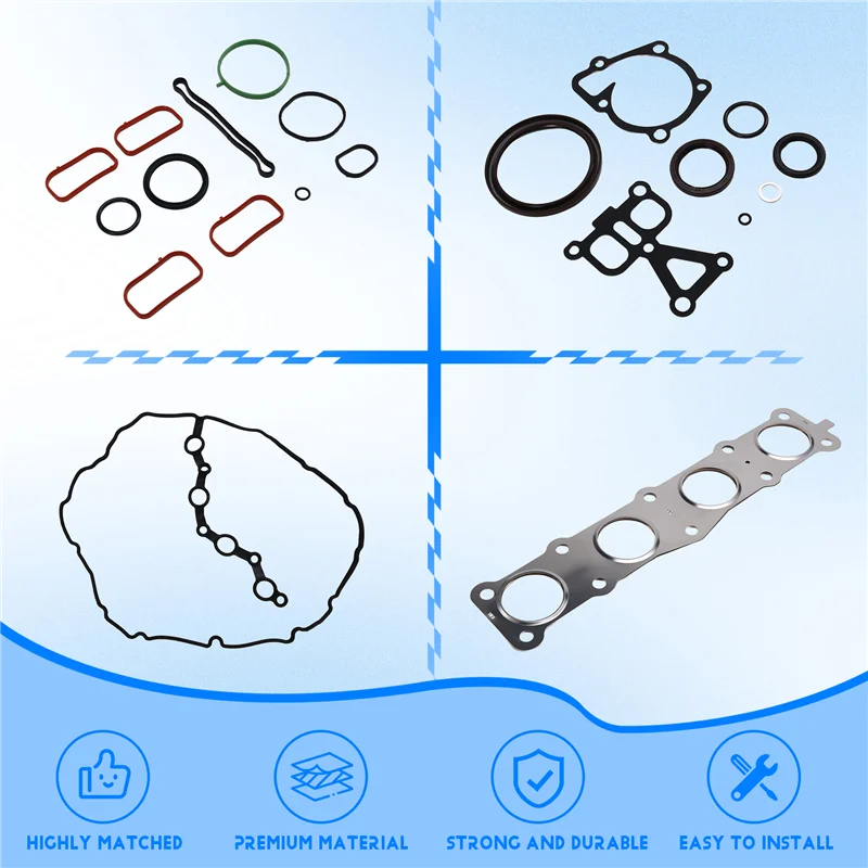 A95E-1Set Engine Rebuild Kit Engine Overhaul Gasket Set Kit 20910-2GU03 209102GU03 For Hyundai Kia 2.4 G4KJ Engine 2014-2020
A95E-1Set Engine Rebuild Kit Engine Overhaul Gasket Set Kit 20910-2GU03 209102GU03 For Hyundai Kia 2.4 G4KJ Engine 2014-2020