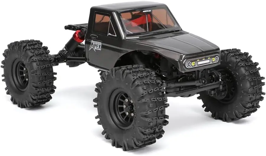 1/18 Scale Brushless Electric Rock Crawler, Carbon Fiber, 4WD RC Car for Adults with 2.4GHz Radio System (Gray)
1/18 Scale Brushless Electric Rock Crawler, Carbon Fiber, 4WD RC Car for Adults with 2.4GHz Radio System (Gray)