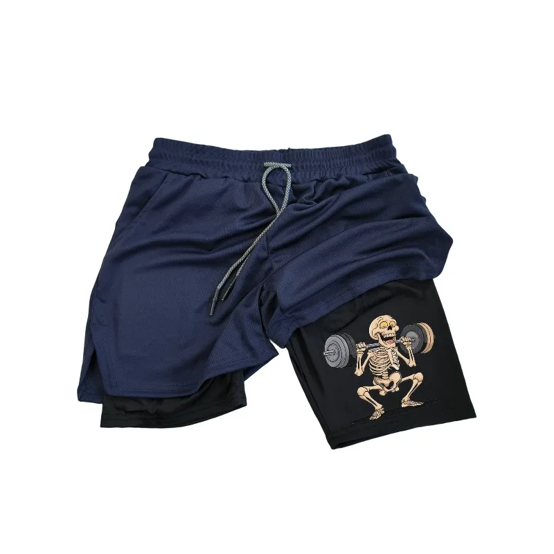 Men's double-layer sports shorts made of breathable and fast drying fabric suitable for running fitness and casual wear
Men's double-layer sports shorts made of breathable and fast drying fabric suitable for running fitness and casual wear