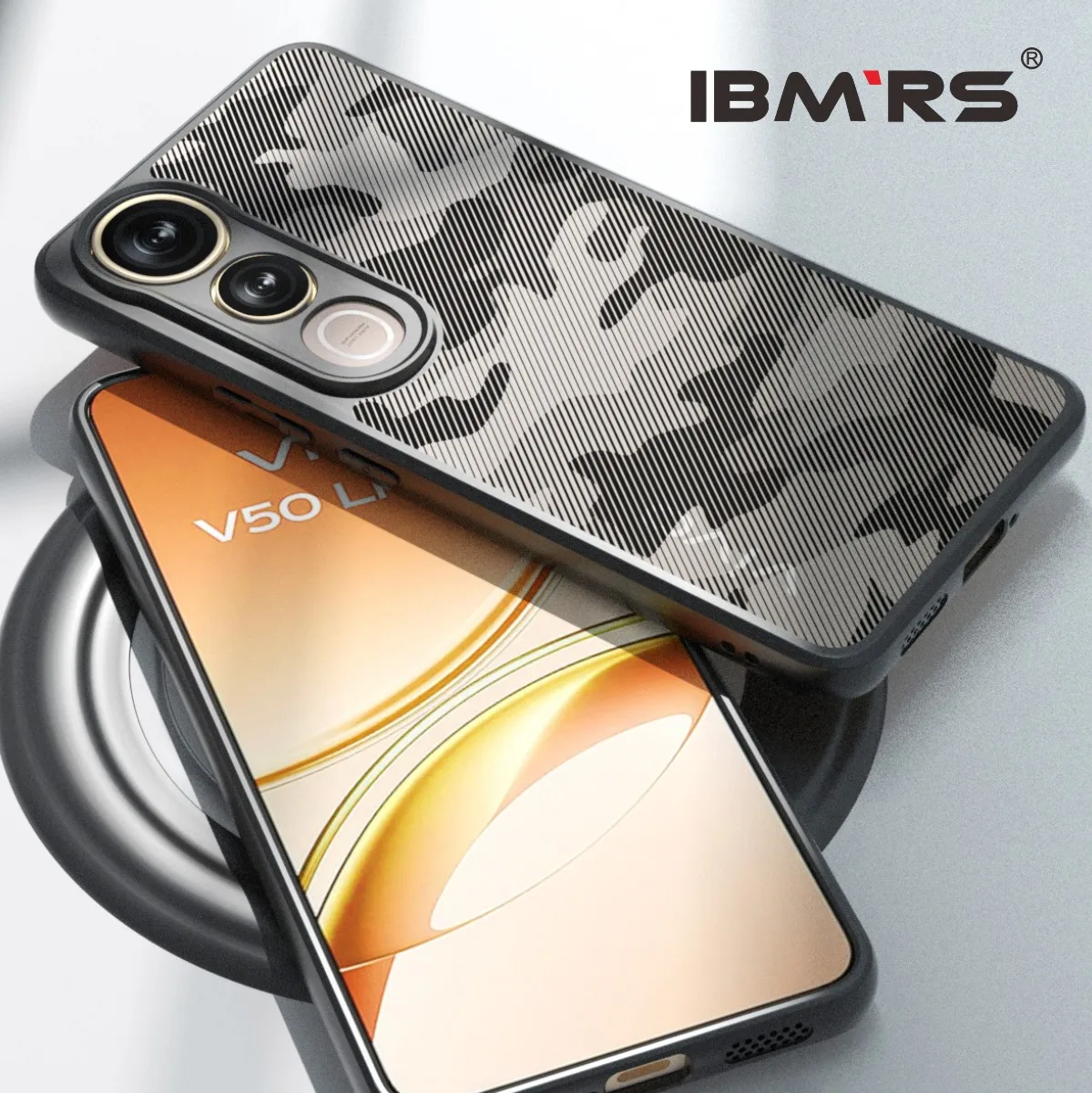IBMRS Shockproof Case for Vivo V50 Lite 5G/4G, Camouflage Military Grade Drop Protection, Soft TPU Anti-Scratch Cover
IBMRS Shockproof Case for Vivo V50 Lite 5G/4G, Camouflage Military Grade Drop Protection, Soft TPU Anti-Scratch Cover