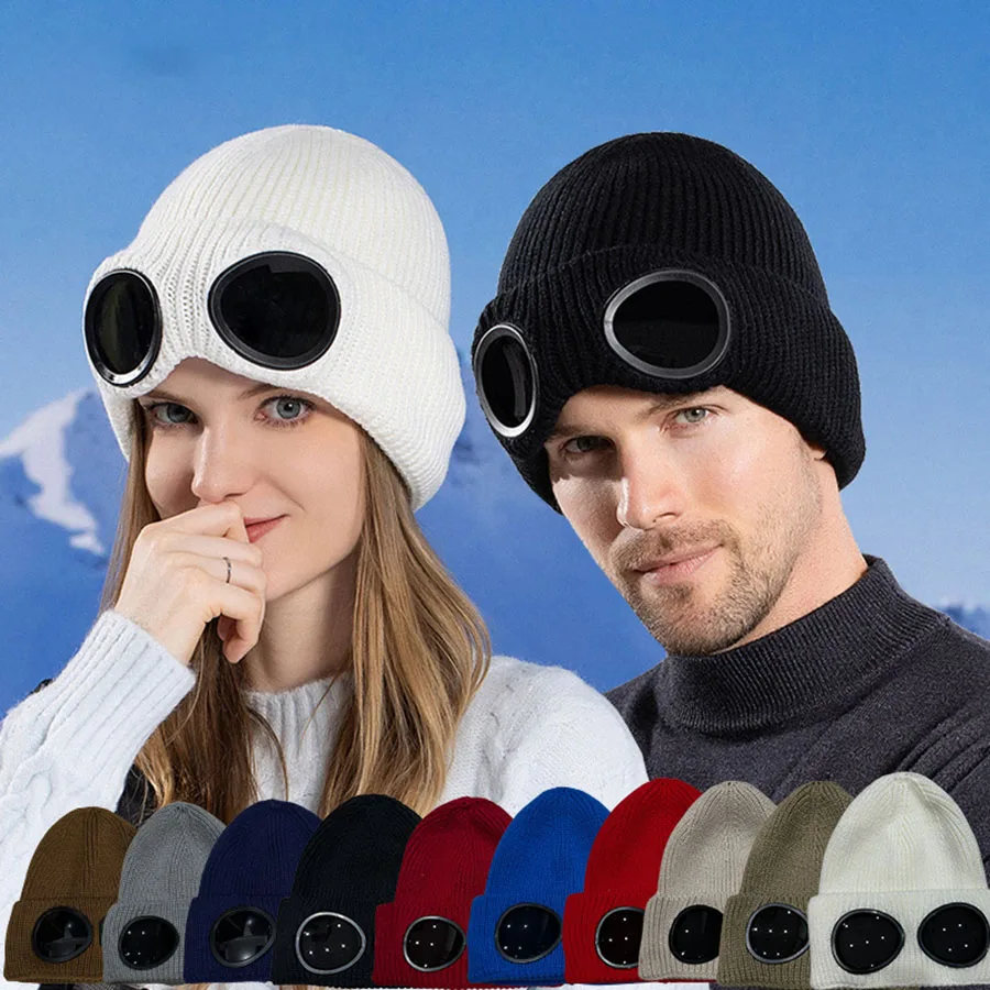New Winter Warm Beanie Hats Women Men Winter Windproof Glasses Knitted Ski Mask Cap Outdoor Ear Protection Sports Cold Hat
New Winter Warm Beanie Hats Women Men Winter Windproof Glasses Knitted Ski Mask Cap Outdoor Ear Protection Sports Cold Hat