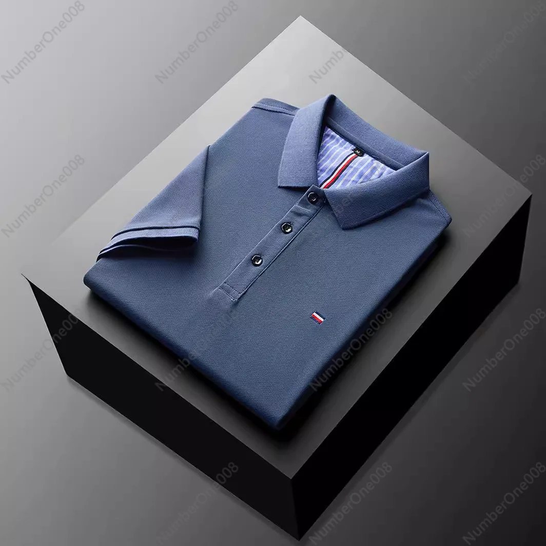 Pearl Cotton Polo Shirt Men's Summer Embroidered Short-sleeved T-shirt Men's Business Casual Loose Lapel Half-sleeved T-shirt
Pearl Cotton Polo Shirt Men's Summer Embroidered Short-sleeved T-shirt Men's Business Casual Loose Lapel Half-sleeved T-shirt