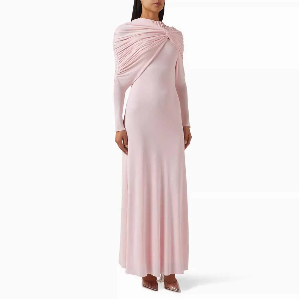 Современные женские коктейльные платья 2025 г., вечерние платья-футляр/колонна из спандекса, розовые платья с высоким воротником и складками на молнии для особых случаев
Современные женские коктейльные платья 2025 г., вечерние платья-футляр/колонна из спандекса, розовые платья с высоким воротником и складками на молнии для особых случаев