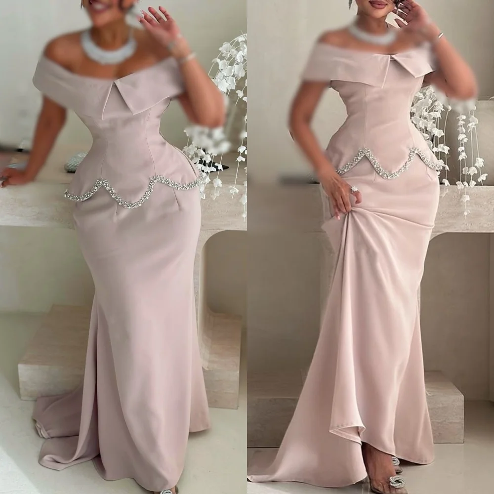 Customized Jersey Pleat Glitter Off-the-shoulder Trumpet Long Dresses Bespoke Occasion Elegant Party Wedding Formal Evening Gown
Customized Jersey Pleat Glitter Off-the-shoulder Trumpet Long Dresses Bespoke Occasion Elegant Party Wedding Formal Evening Gown
