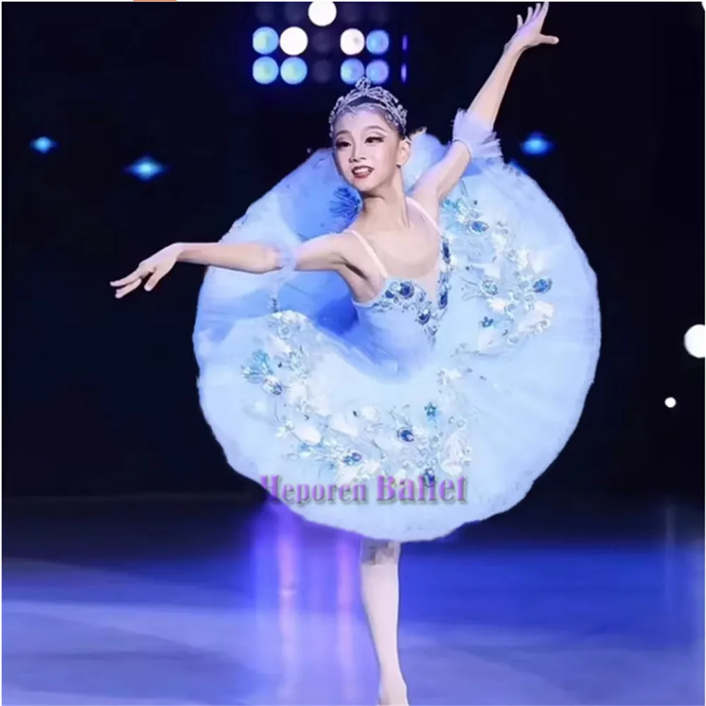 Children's Light Blue Bluebird Ballet Skirt Performance Dress, Girls' Ballet Puff Yarn Skirt TUTU Skirt Stage Costume
Children's Light Blue Bluebird Ballet Skirt Performance Dress, Girls' Ballet Puff Yarn Skirt TUTU Skirt Stage Costume