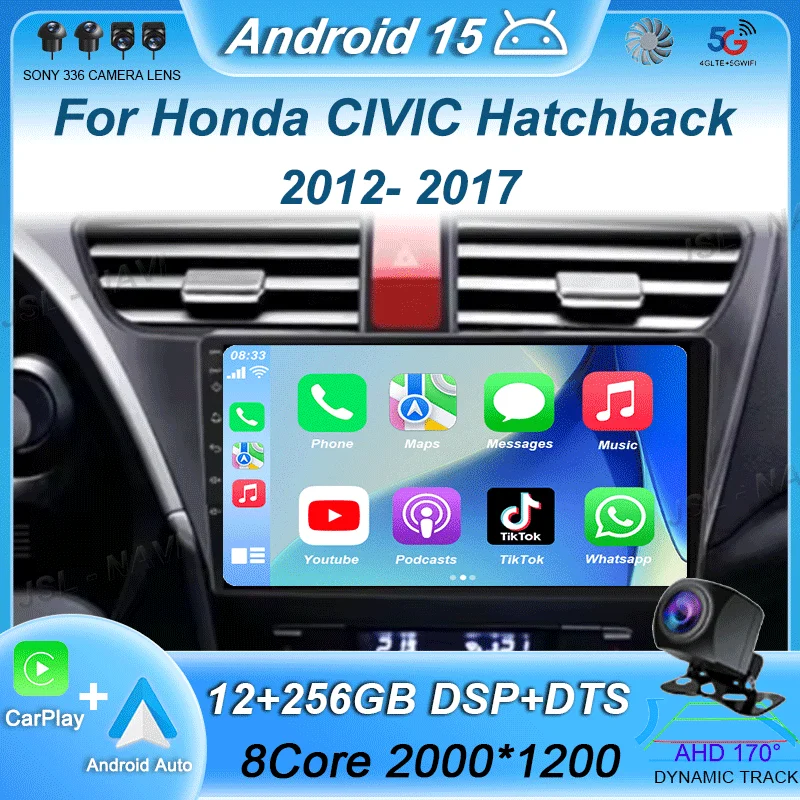 Android 13 Carplay Car Radio For Honda CIVIC Hatchback 2012 2013 2014 2015 2016 2017 Multimedia Player Navigation GPS Stereo
Android 13 Carplay Car Radio For Honda CIVIC Hatchback 2012 2013 2014 2015 2016 2017 Multimedia Player Navigation GPS Stereo